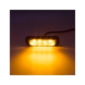 KF004EM5W SLIM výstražné LED světlo vnější, oranžové, 12-24V, ECE R65 Vnější s ECE R65