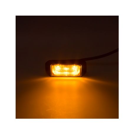 KF003EM5W SLIM výstražné LED světlo vnější, oranžové, 12-24V, ECE R65 Vnější s ECE R65