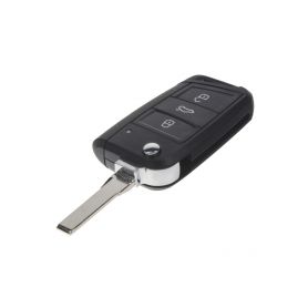48VW122 Náhr. obal klíče pro VW, Škoda 2014-, 3-tlačítkový OEM obaly klíčů