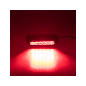 911-621RED PROFI výstražné LED světlo vnější, červené, 12-24V, ECE R10 Vnější s ECE R65