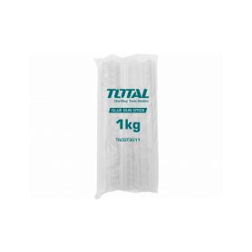 TOTAL-TOOLS TACGT3011 Tyčinky tavné transparentní, 1kg Pro pájky a pistole