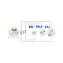 95310 Mini LED T3 bílá, 1LED/1210SMD MINI-LED žárovky
