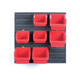 KISTENBERG KOR5-S411-3020 Závěsný panel se 7 boxy na nářadí ORDERLINE 400x110x400 Kufry a pořadače nářadí