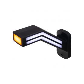TRL191R Poziční LED (tykadlo) gumové pravé - červeno/bílo/oranžové, 12-24V,ECE Obrysová a poziční světla