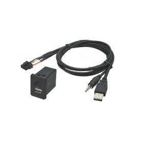 248858 USB+JACK konektor Opel USB/AUX kabely