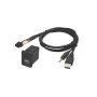 248858 USB+JACK konektor Opel USB/AUX kabely