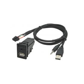 248886 USB+JACK konektor Toyota USB/AUX kabely