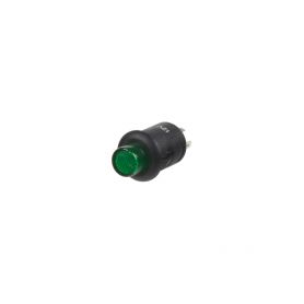 47051 Spínač kulatý 6A zelená LED S LED diodou