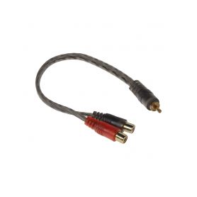 PC1-52F RCA Y audio kabel, 1x samec, 2x samice Cinchové kabely + konektory