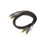 PC1-410 KUERL BLACK MID CINCH kabel 1m Cinchové kabely + konektory