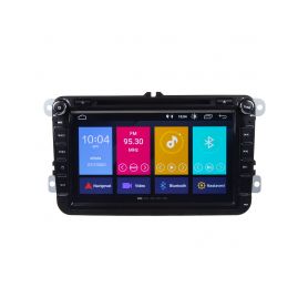 80891A Autorádio pro VW, Škoda s 8" LCD, Android 10.0, WI-FI, GPS, Mirror link, Bluetooth, 3x USB Pevné GPS navigace