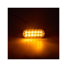 KF012K SLIM výstražné LED světlo vnější, oranžové, 12/24V,12 x 1W Vnější ostatní