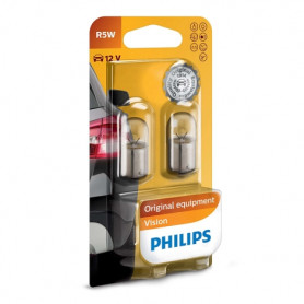 Sada 2x Autožárovka Philips VISION 12821B2 R5W BA15s/5W/12V Malé žárovky 12V
