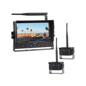 SVWD706SETAHD2 SET bezdrátový digitální kamerový systém s monitorem 7" AHD + 2x bezdrátová AHD kamera Audio video pro karavany