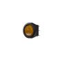 47070Y Spínač kolébkový kulatý 20A žlutý s podsvícením S LED diodou