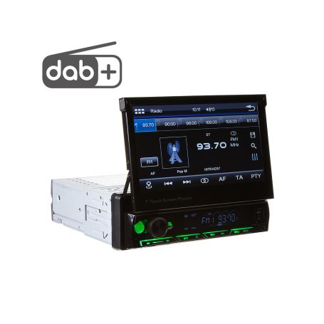 80823DB 1DIN DAB / FM autorádio s výsuvným 7" LCD, Mirror link, Bluetooth, SD/DUAL-USB/RDS/ČESKÉ MENU Multimediální autorádia