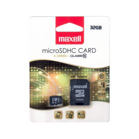 8032GCL10 Paměťová karta MAXELL micro SDHC 32GB včetně adaptéru Příslušenství záznamových kamer
