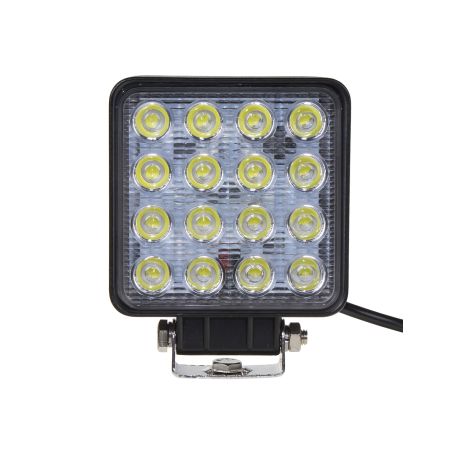 WL-806R23 LED světlo hranaté, 16x3W, 107x107x60mm, ECE R10/R23 Pracovní světla a rampy