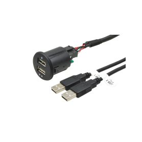 226088 2x USB zasuvka s kabelem USB/AUX kabely