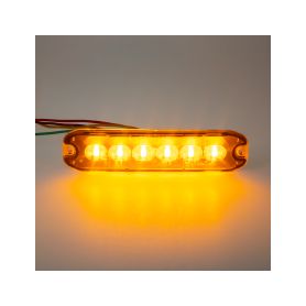 CH-076 PROFI SLIM výstražné LED světlo vnější, oranžové, 12-24V, ECE R65 Vnější s ECE R65