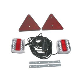 TRL19LED 2x sdružená lampa zadní LED s trojúhelníkem včetně kabeláže a připojení 7pin Zadní + kombinovaná
