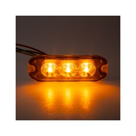 CH-073 PROFI SLIM výstražné LED světlo vnější, oranžové, 12-24V, ECE R65 Vnější s ECE R65