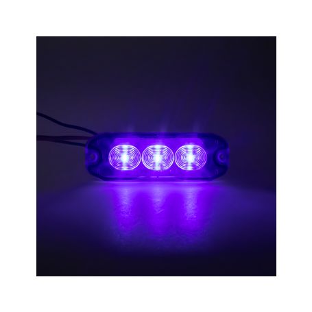 CH-073BLU PROFI SLIM výstražné LED světlo vnější, modré, 12-24V, ECE R10 Vnější ostatní