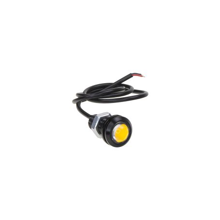 95DRL18O LED světlo pro denní svícení (eagle eye) 18mm, 12V, 3W, oranžová LED panely