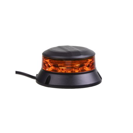 WL401 Robustní oranžový LED maják, černý hliník, 36W, ECE R65 LED magnetické