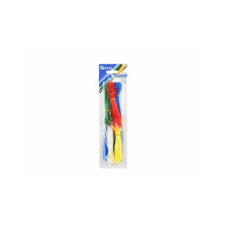 GEKO G17190 Stahovací pásky barevné, 100/200x2,5mm, 250ks Montážní materiál drobný