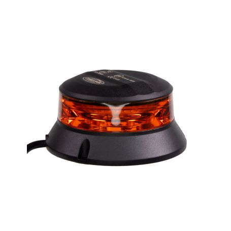 WL401FIX Robustní oranžový LED maják, černý hliník, 36W, ECE R65 LED pevná montáž