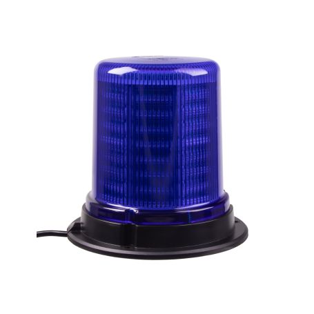 WL184FIXBLU LED maják, 12-24V, 128x1,5W modrý, pevná montáž, ECE R65 LED pevná montáž