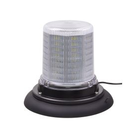 WL184WHT LED maják, 12-24V, 128x1,5W bílý, magnet, ECE R10 LED magnetické