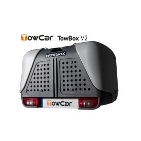 TowCar TowBox V2 Dog šedý, na tažné zařízení Přepravní boxy na tažné zařízení