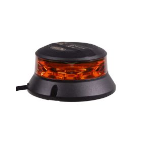 WL401 Robustní oranžový LED maják, černý hliník, 36W, ECE R65 - 1