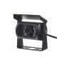 Kamera CCD s IR světlem, vnější, určená pro montáž především na nákladní vozy, autobusy, karavany či dodávky. Propojení 4-PINovým kabelem.