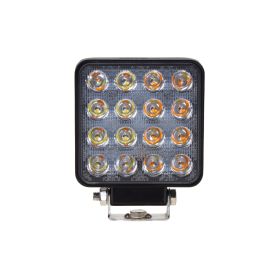 WL-440WO LED světlo čtvercové bílé/oranžové, 16x3W, 110x110mm, ECE R10 - 1