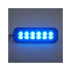 BR012B PREDATOR 12x4W LED, 12-24V, modrý, ECE R10 - 1