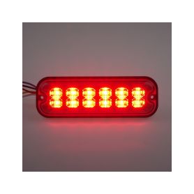 BR012R PREDATOR 12x4W LED, 12-24V, červený, ECE R10 - 1