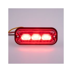 BR003R PREDATOR 3x4W LED, 12-24V, červený, ECE R10 - 1