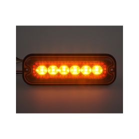 BRTRL003R Zadní červené obrysové LED světlo s výstražným oranžovým světlem, 12-24V, ECE R65 - 1