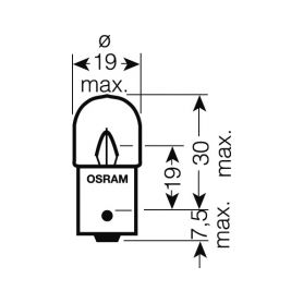 OS5637 OSRAM 24V R10W (BA15s) 10W standard (10ks) Malé žárovky 24V OSRAM