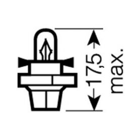 OS2352MFX6 OSRAM 12V BX8,4d 2W standard (10ks) Malé žárovky 12V OSRAM
