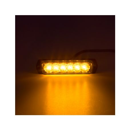 KF079 SLIM výstražné LED světlo vnější, oranžové, 12-24V, ECE R65 Vnější s ECE R65