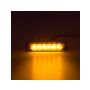 KF079 SLIM výstražné LED světlo vnější, oranžové, 12-24V, ECE R65 Vnější s ECE R65