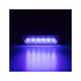 KF079BLU SLIM výstražné LED světlo vnější, modré, 12-24V, ECE R65 Vnější s ECE R65