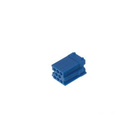 25005MOD Konektor MINI ISO 8-pin bez kabelů - modrý ISO - FAKRA piny, plasty