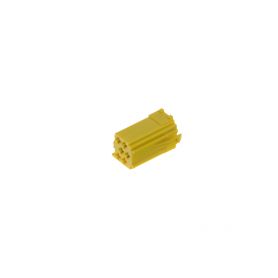 25005žLU Konektor MINI ISO 6-pin bez kabelů - žlutý ISO - FAKRA piny, plasty