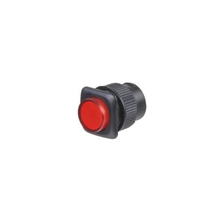 47200R Tlačítko mini červené S LED diodou