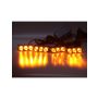 Přídavná oranžová výstražná LED světla pro externí montáž.   Technické parametry: •	12x výkonné LED diody 1W, (4x světlo, v každém 3x LED) •	minimální odběr proudu •	8 různých přednastavených…